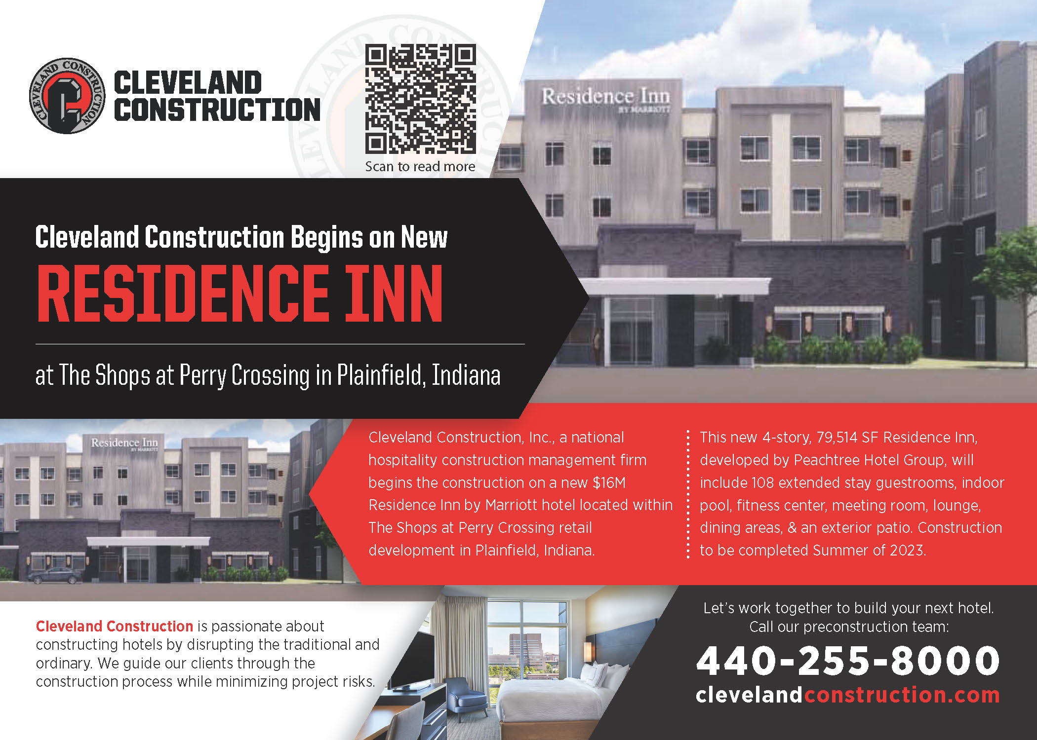 Construction Begins on Residence Inn in Plainfield, Indiana