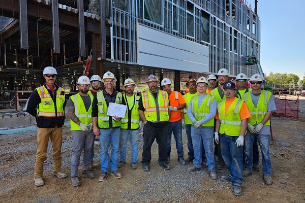 Cleveland Construction Wins Pre-Task Planning Challenge at Louisville VA Project