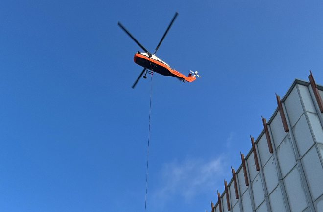 Cleveland Construction Completes Helicopter Lift at The Beckworth Hotel