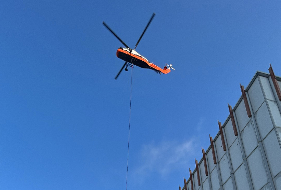 Cleveland Construction Completes Helicopter Lift at The Beckworth Hotel