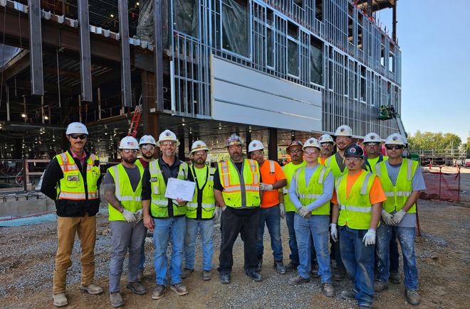 Cleveland Construction Wins Pre-Task Planning Challenge at Louisville VA Project