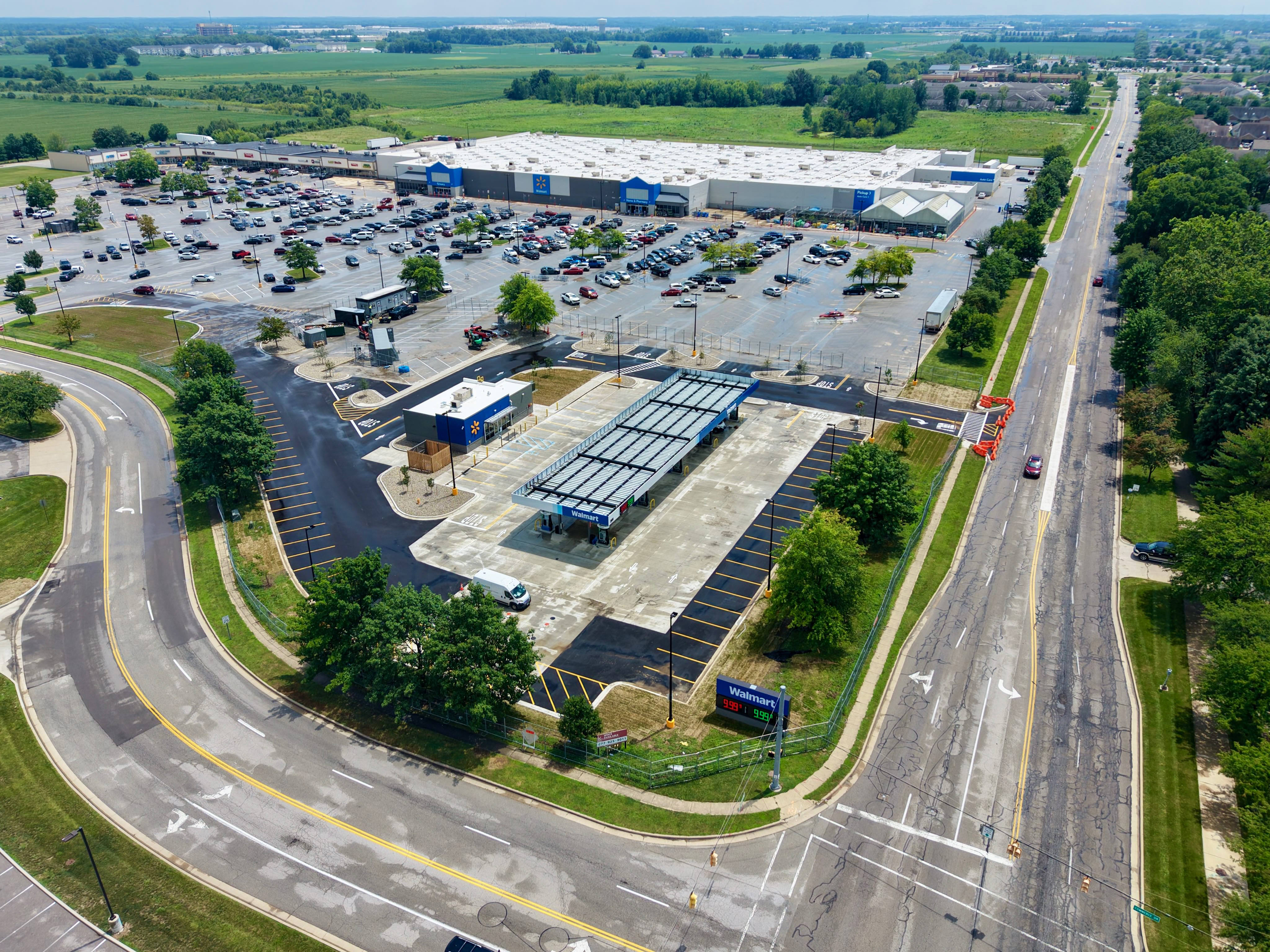 New Walmart Fuel Station Completed in Lafayette, Indiana