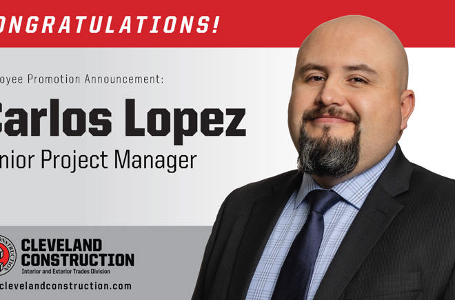 Carlos Lopez Promoted to Senior Project Manager